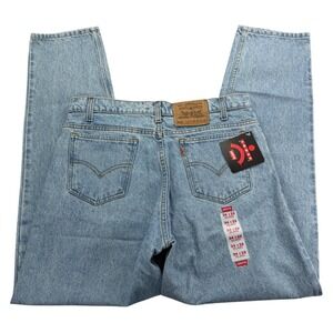 Levi's 550 Jeans Mens 34 X 32 Blue Relaxed Tapered Light Wash Loose Y2K 90's NWT